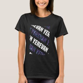 Yerevan Camo Mönster Lila Camouflage T Shirt