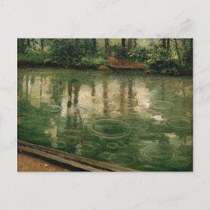 Yerres Rain Gustave Caillebotte Vykort