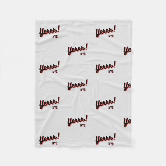 YERRR! NYC Fleece Blanket (Framsidan)