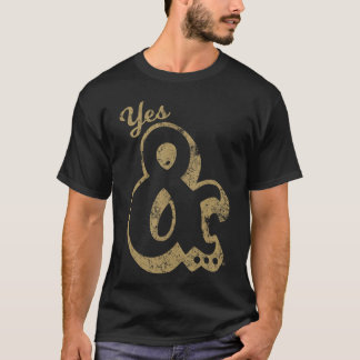 Yes And Big Ampersand Improv Comedy boy T Shirt