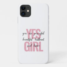 Yes Girl You Are Beautiful Motivational Girl Print