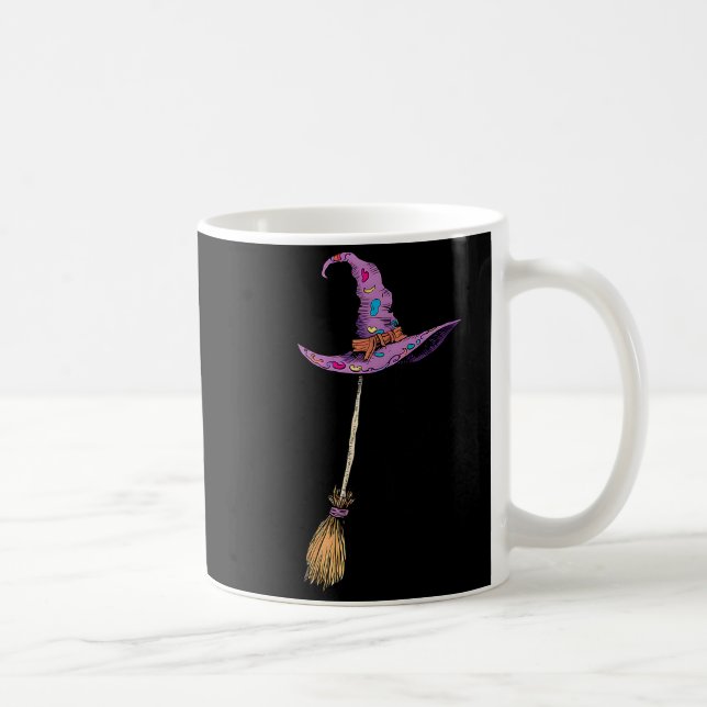 Yes I Can Drive A Stick Soky Witch Funny Halloween Kaffemugg (Höger)