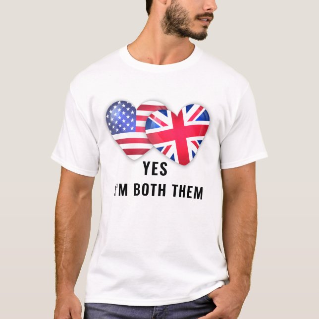 Yes, I’m Both – Citizenship Day  T Shirt (Framsida)