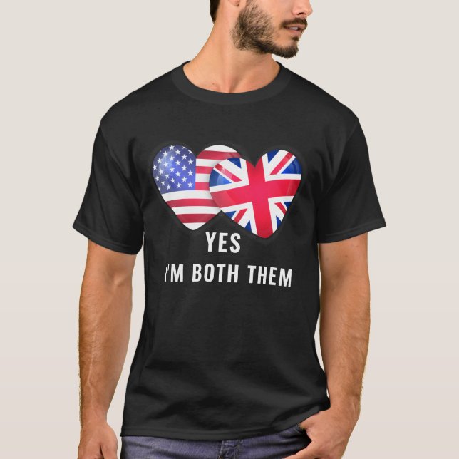 Yes, I’m Both – Citizenship Day  T Shirt (Framsida)