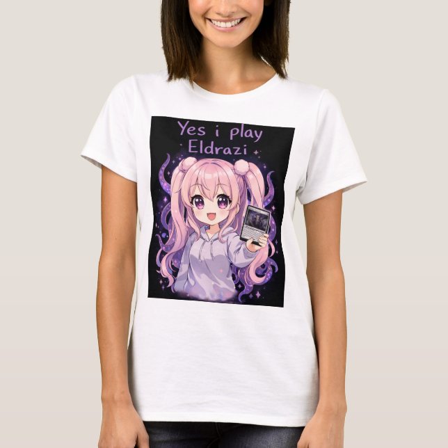 Yes I Play Eldrazi – Cute Kawaii MTG Shirt T (Framsida)