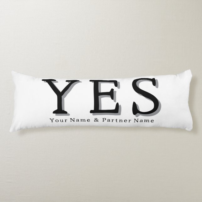 YES NO Pillow (Ka Hi) Kroppskudde (Framsidan)