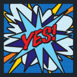 YES Pop Art Tecknad Bok Modern Roligt Poster<br><div class="desc">YES Pop Art Tecknad Bok Modern Roligt Poster Anime Tecknad Tecknad Fiction Manga</div>