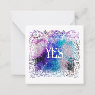 *~* YES-relation AP63 - platta anteckningskort