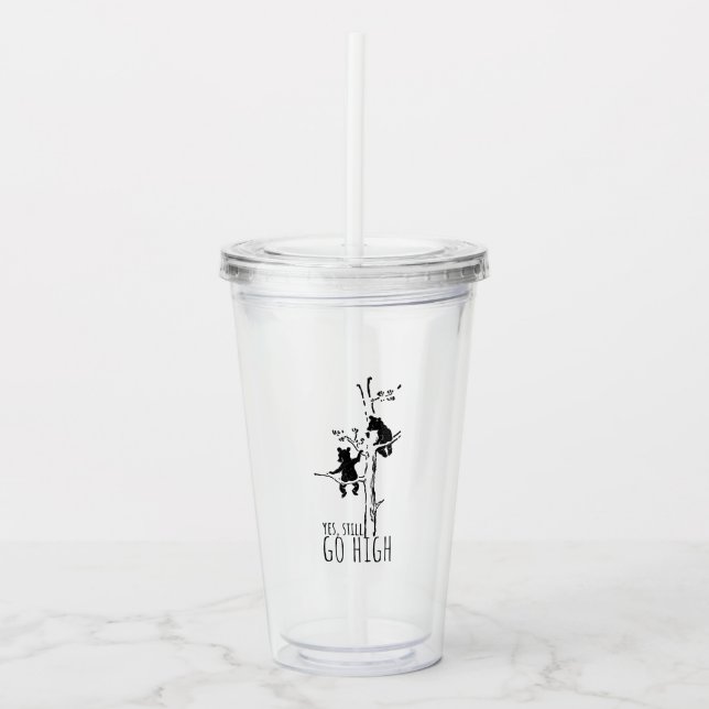 Yes, Still Go High Climbing Bears Inspirational Take Away Mugg (Framsida)