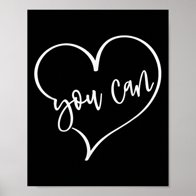 Yes You Can Do It Anything Motivation For Women Te Poster (Framsidan)