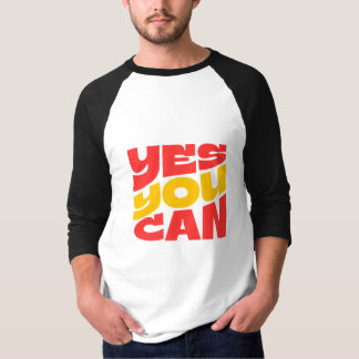 Yes You Can långärmad motivations T Shirt
