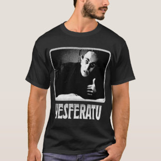Yesferatu rolig Nosferatu positiv goth skräck älsk T Shirt