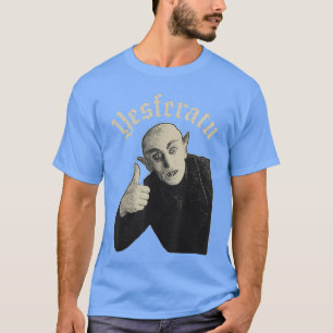 Yesferatu Rolig Vampyrparodi Meme Halloween kompis T Shirt