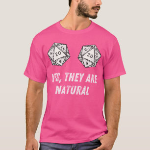 Yesheyre Naturlig D20 20 Tärningar Rolig RPG Bräds T Shirt
