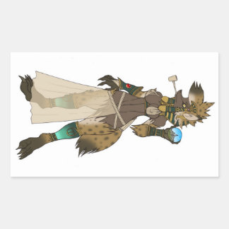 Yeshka guddess rektangulärt klistermärke