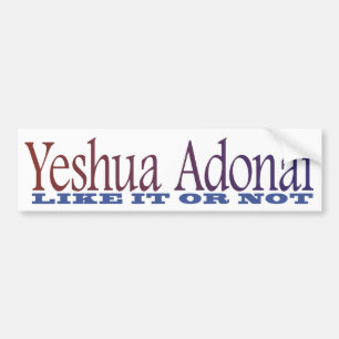 Yeshua Adonai bildekal