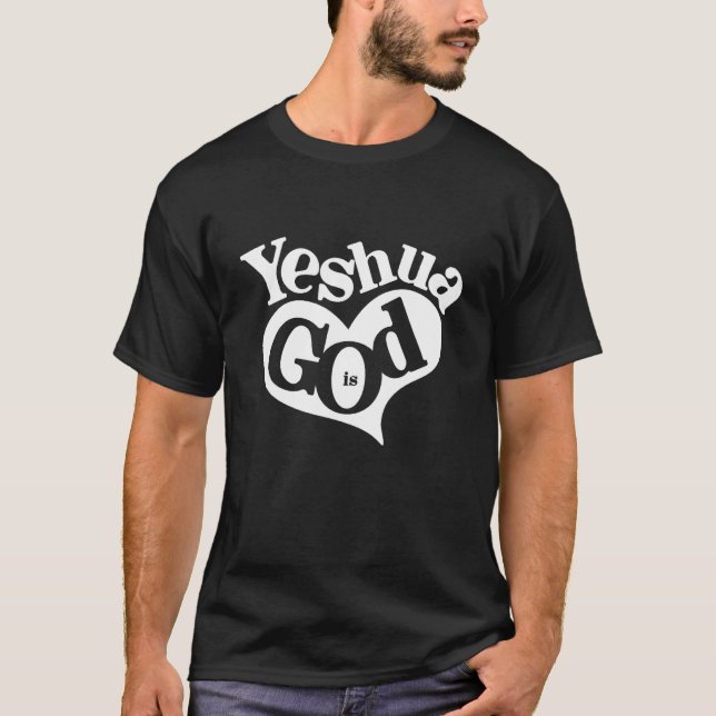 Yeshua - Christian Messianic Jewish Hebrew Namn av T Shirt (Framsida)