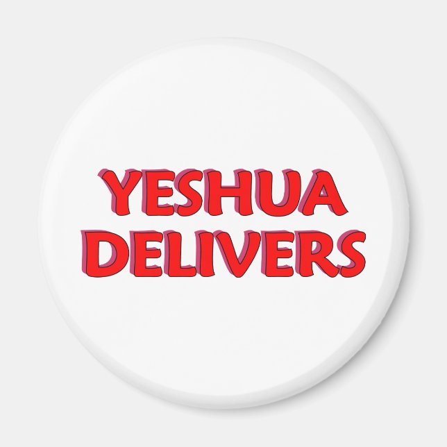 Yeshua Delivers Magnet (Framsidan)
