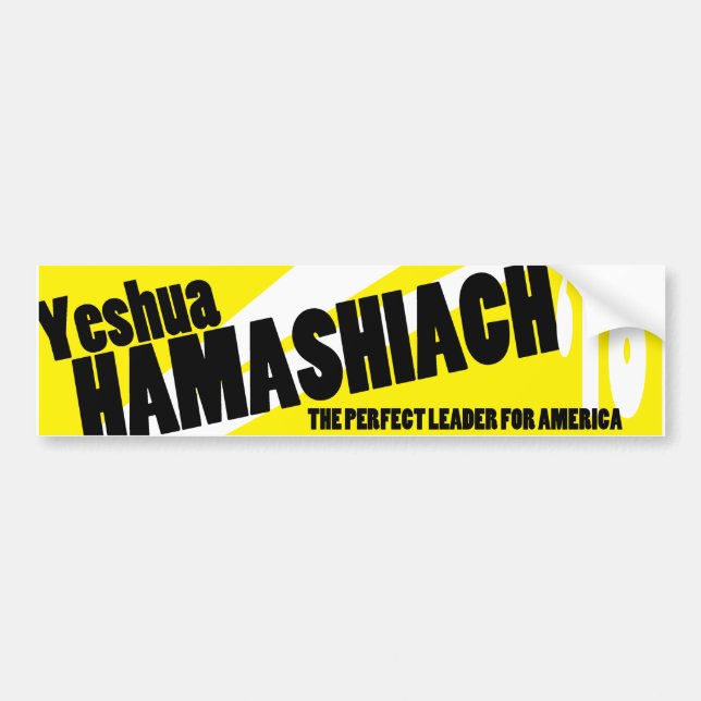 Yeshua Hamashiach bildekal (Framsidan)