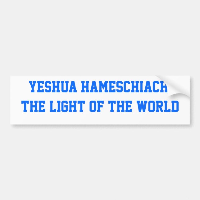 Yeshua HaMeschiach, Bildekal (Framsidan)