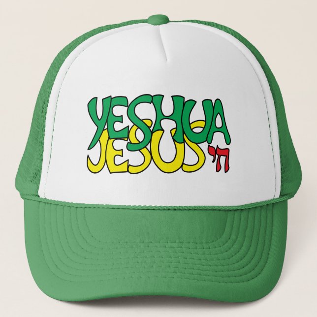Yeshua Jesus Grön Keps (Framsida)