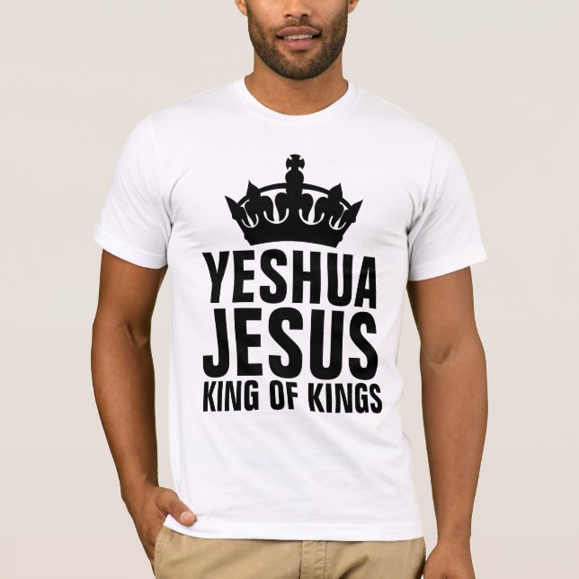 YESHUA JESUS KUNG OF KUNG, Christian T-Shirts (Framsida)