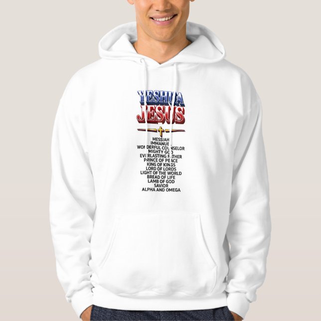 YESHUA - KRISTUS HOODIE (Framsida)