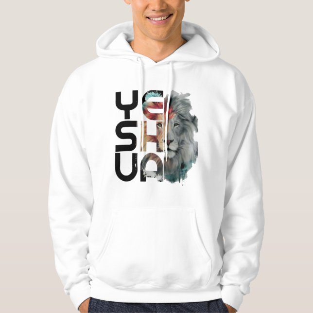 Yeshua Lejon Unisex Hoodie (Framsida)