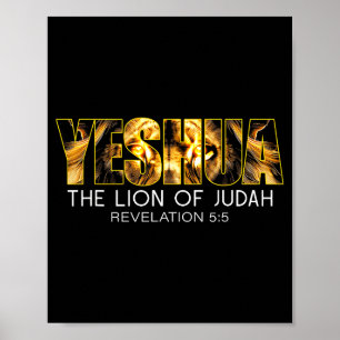 Yeshua Lejonet av Juda Jesus Religiös Kristendom R Poster