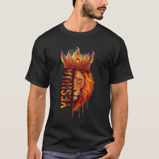 Yeshua Lejonet av Juda krona T-shirt för troende