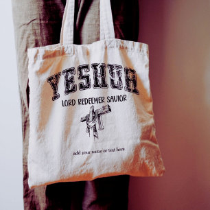 Yeshua Lord Redeemer Savior Jesus Vintage Type Tygkasse