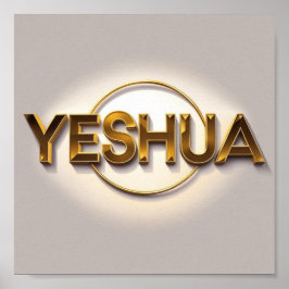 Yeshua Matte Poster |Namn i Jesus ai-design