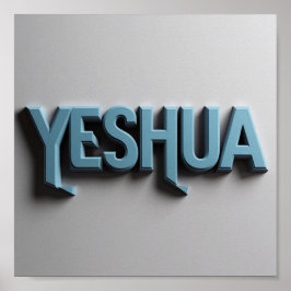 Yeshua Matte Poster Skriv ut | Hebrew Ai-design