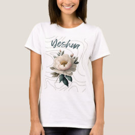 Yeshua med blommans unika bakgrund t shirt