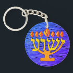Yeshua Menorah Nyckelring<br><div class="desc">Denna Jeshua Menorah-nyckelkedja skapades på begäran. Det blir ett underbart samtal biet för dem som vill  sin tro med andra.</div>