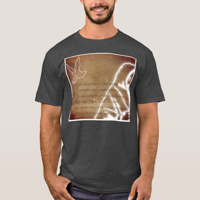 YESHUA Messiah Jesus Kristus Dikt T Shirt (Framsida)