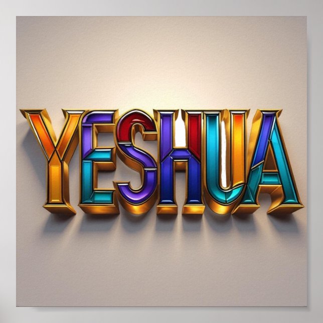 Yeshua Poster Skriv ut | Ai design - väggkonst för (Framsidan)