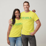 YESHUA T-shirt<br><div class="desc">Christian t-shirt med biblisk vers från John 14:6 Jesus sa: "Jag är vägen,  sanningen och livet. ". Verserna är i blandad kalligrafi och minimalistisk typografi. Det här trendiget är den moderna trosdesignen perfektens gåva och mode påstående. #christian #religion #scripture #religion #bible #jesus</div>