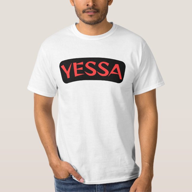Yessa t-shirt svart & röd (Framsida)