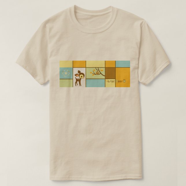 YesterDeer Retro T Shirt (Design framsida)