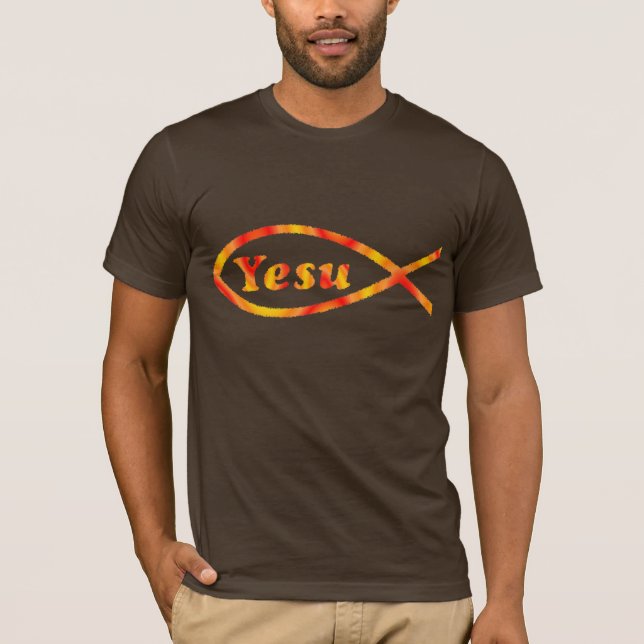 Yesu fisk t-shirt (Framsida)