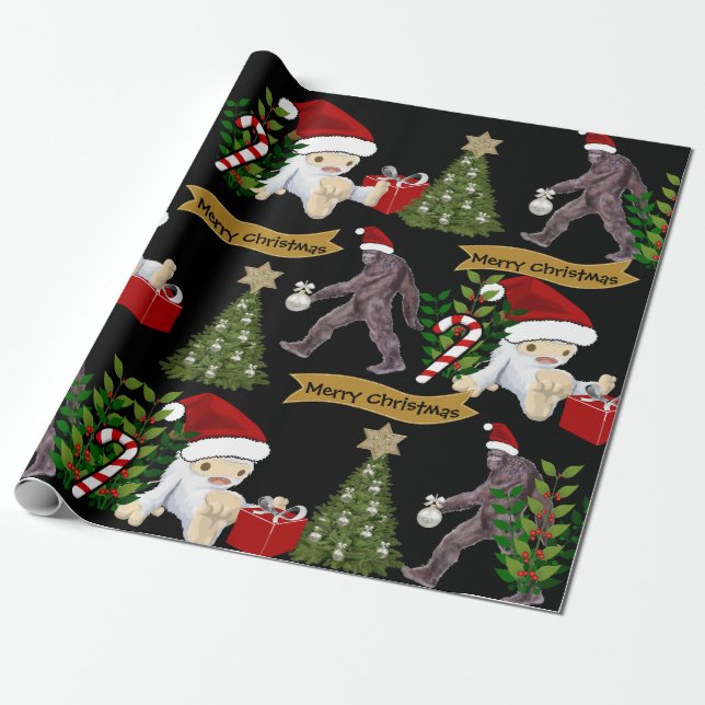 Yeti & Bigfoot-jul Presentpapper (Utrullad)