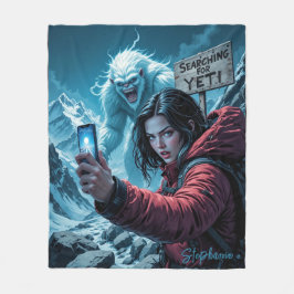 Yeti Bigfoot Sasquatch Selfie Search Team Fleecefilt