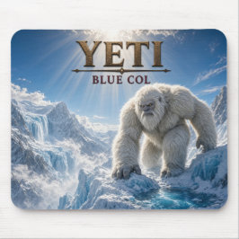 Yeti Blå Col Mörk Realism Musmatta