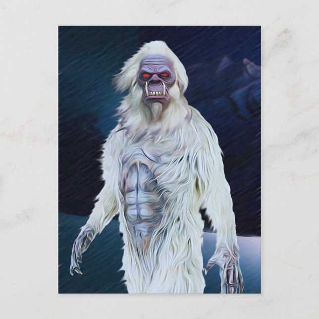 Yeti (Creeptid) Vykort (Framsida)