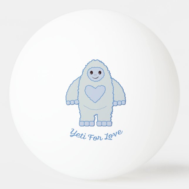 Yeti för Kärlek Pingisboll (Framsidan)