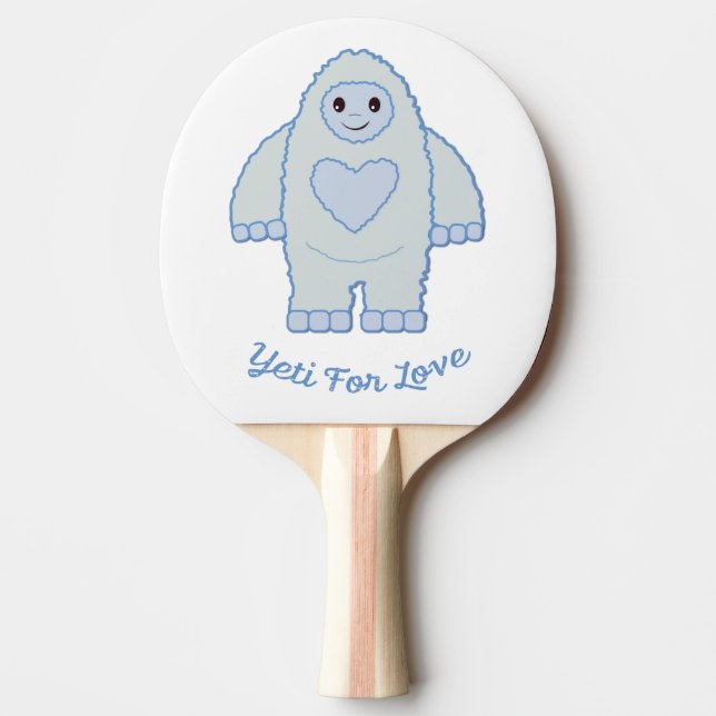 Yeti för Kärlek Pingisracket (Framsidan)