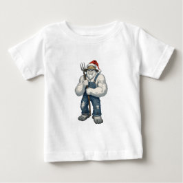 Yeti Förfärlig Snöman Bonde Rolig Högtid Lantbruk T Shirt