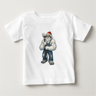 Yeti Förfärlig Snöman Bonde Rolig Högtid Lantbruk T Shirt