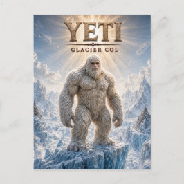 Yeti Glacier Col Dark Cinema Vykort